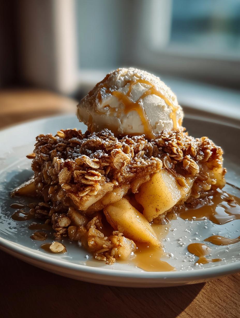 Irresistible Salted Caramel Apple Crisp Recipe 3 Irresistible Salted Caramel Apple Crisp Recipe - Salted Caramel Apple Crisp - additional detail