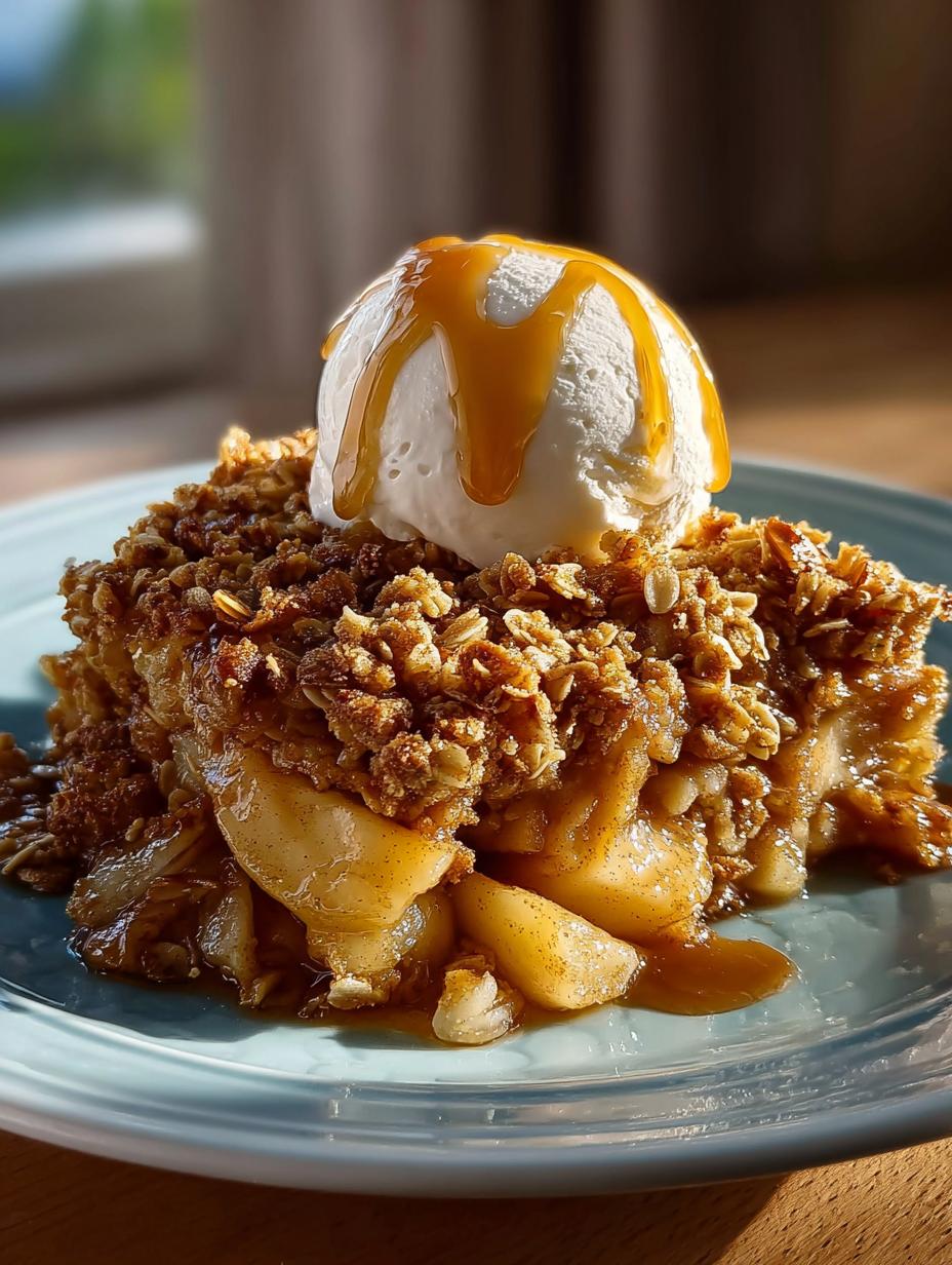 Irresistible Salted Caramel Apple Crisp Recipe 1 Salted Caramel Apple Crisp