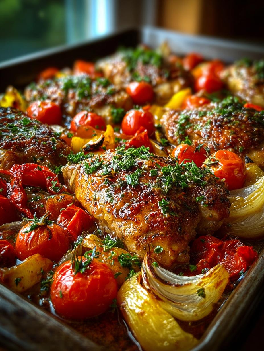 Sheet Pan Chicken Cacciatore: 35-Minute Family Delight - Sheet Pan Chicken Cacciatore - main visual representation
