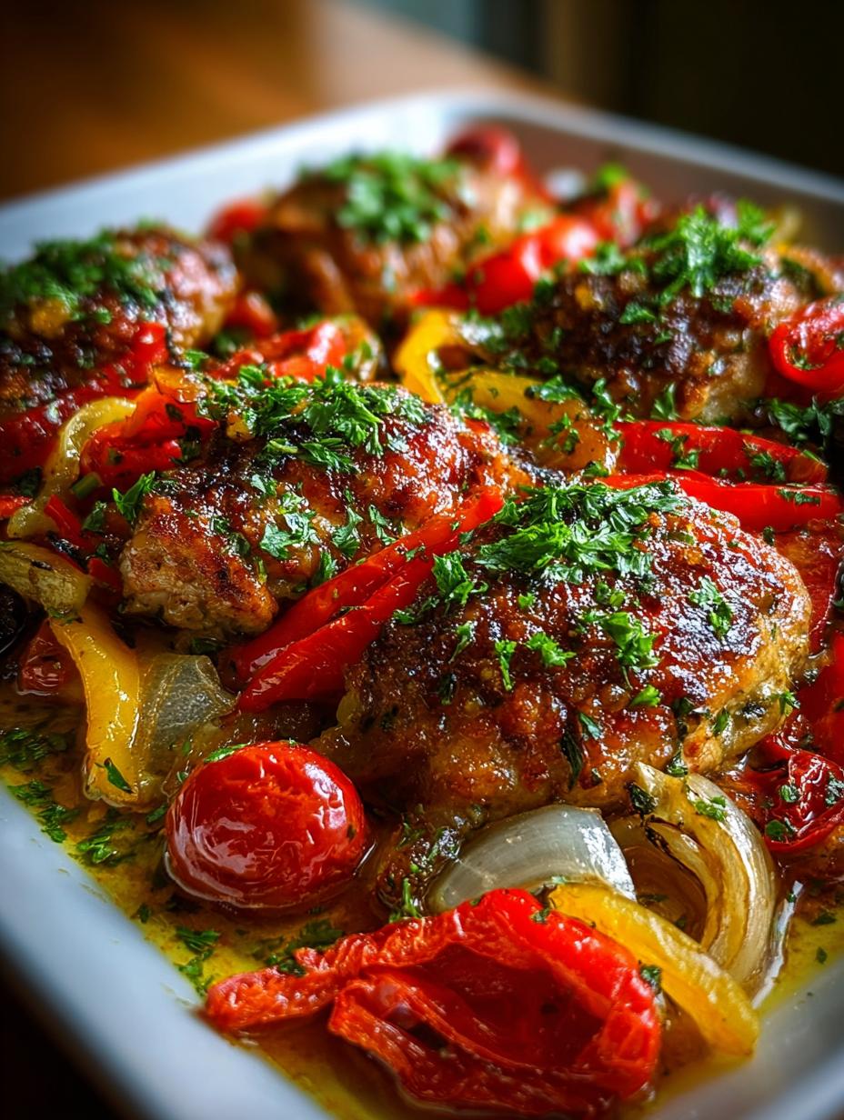 Sheet Pan Chicken Cacciatore
