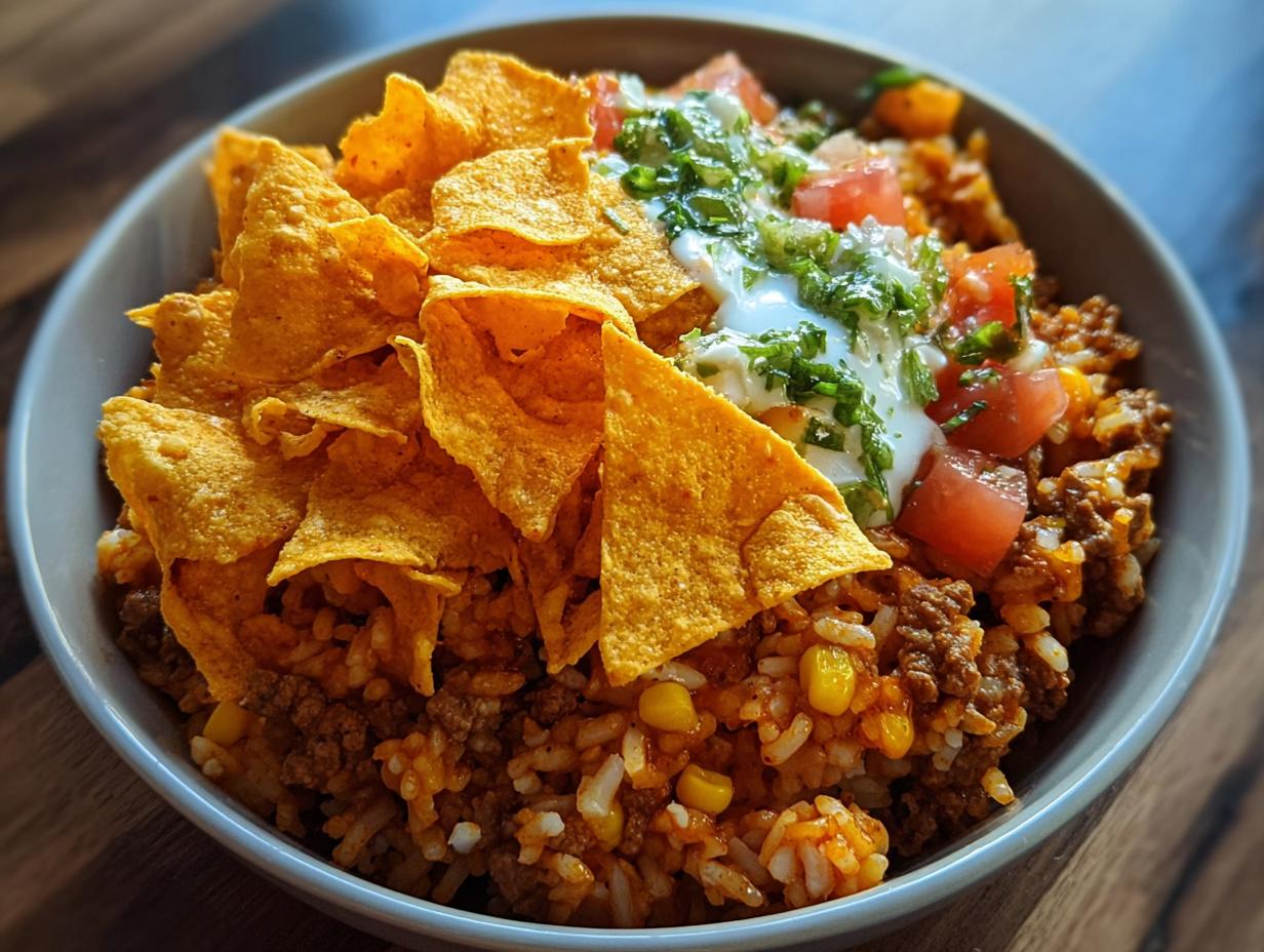 Taco Rice Bowl Doritos