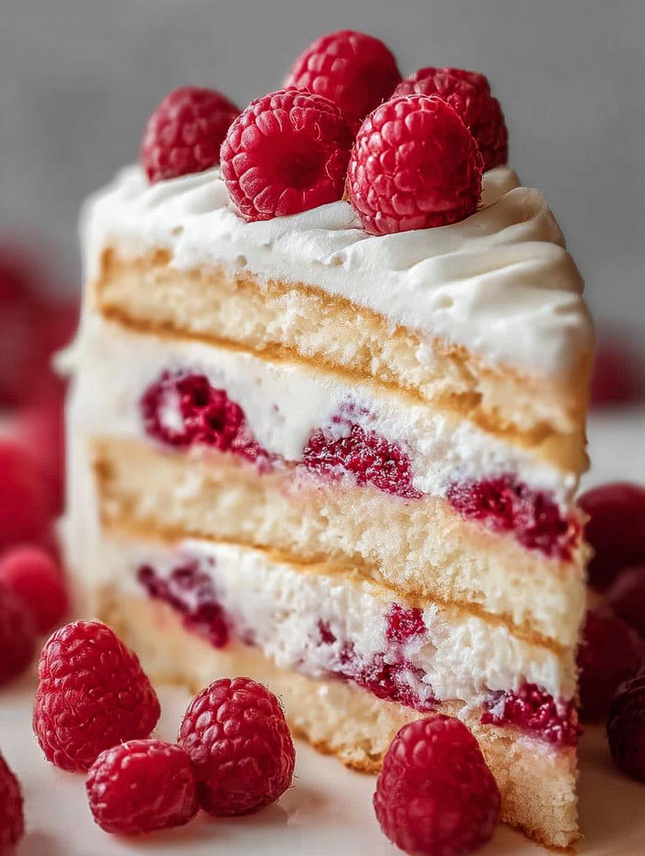 White Raspberry Cake: 1 Fluffy Delight 2 White Raspberry Cake: 1 Fluffy Delight - White Raspberry Cake - additional detail