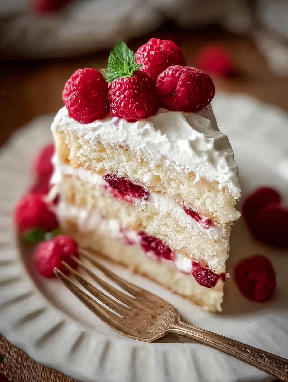 White Raspberry Cake: 1 Fluffy Delight 3 White Raspberry Cake: 1 Fluffy Delight - White Raspberry Cake - additional detail