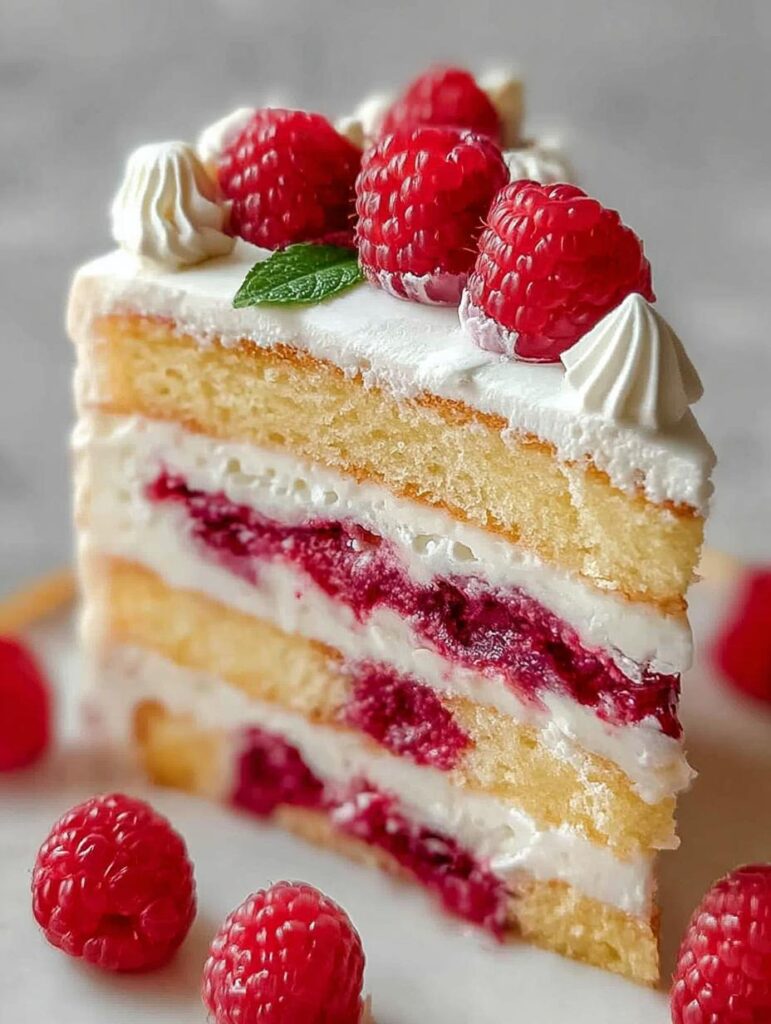 White Raspberry Cake