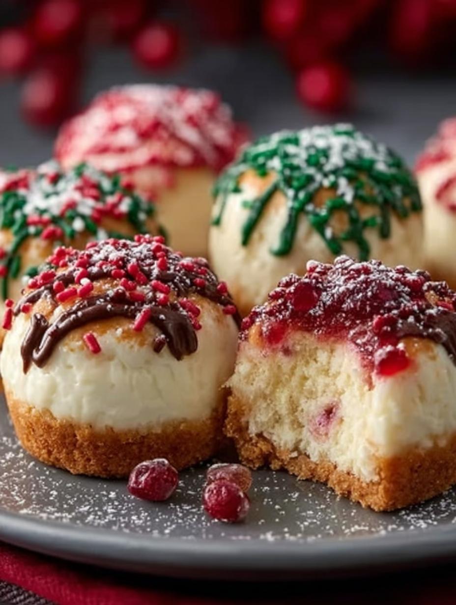Bake Christmas Cheesecake Bites: 7 Delightful Variations 3 Bake Christmas Cheesecake Bites: 7 Delightful Variations - Bake Christmas Cheesecake Bites - additional detail