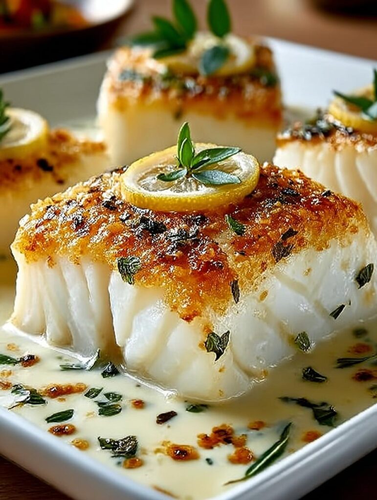 Baked Cod Coconut Lemon