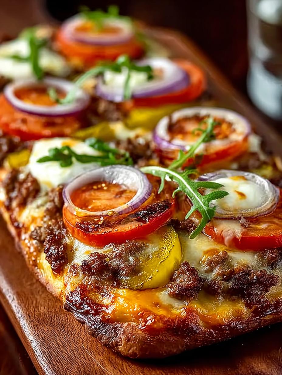Cheeseburger Flatbreads: 5 Flavorful Twists on a Classic 3 Cheeseburger Flatbreads: 5 Flavorful Twists on a Classic - Cheeseburger Flatbreads - additional detail