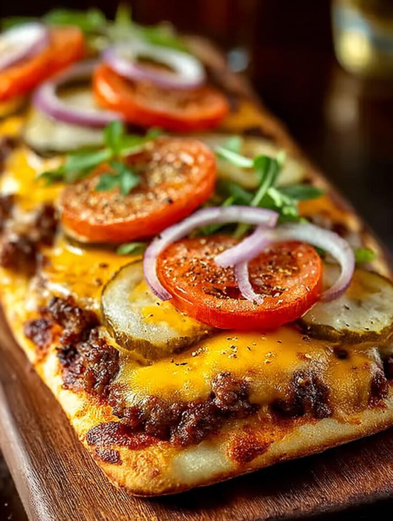 Cheeseburger Flatbreads
