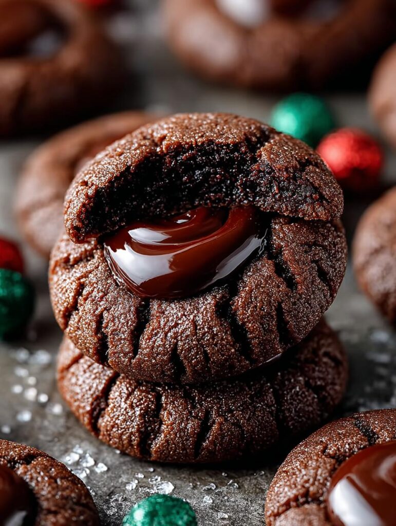 Chocolate Thumbprint Cookies Chewy