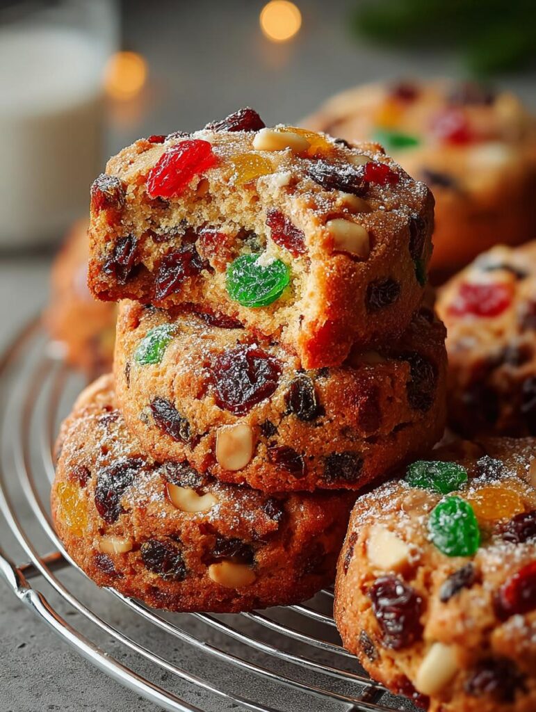 Christmas Fruitcake Cookies For