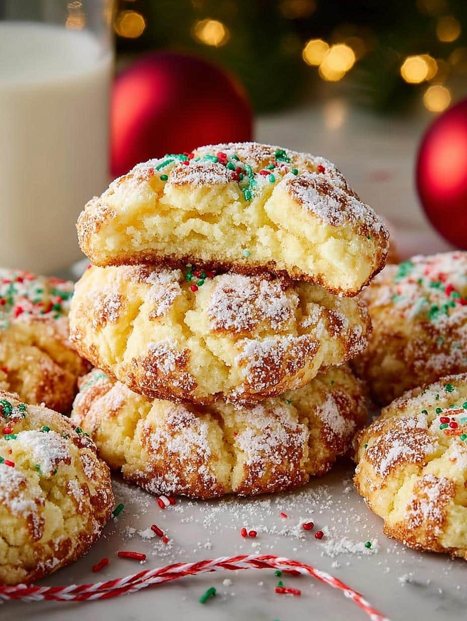 Irresistible Christmas Gooey Butter Cookies Recipe - Christmas Gooey Butter Cookies - main visual representation