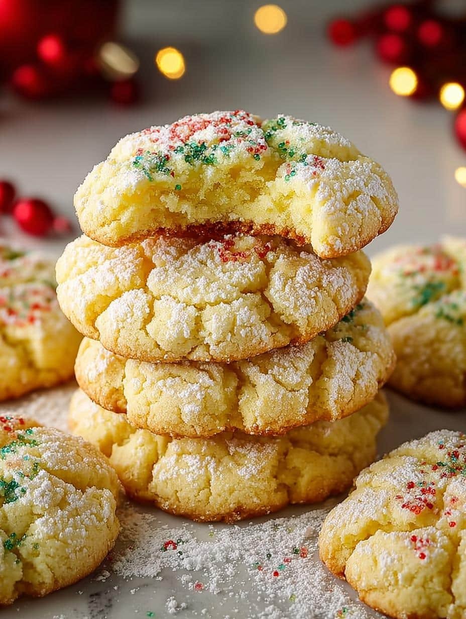 Irresistible Christmas Gooey Butter Cookies Recipe - Christmas Gooey Butter Cookies - additional detail