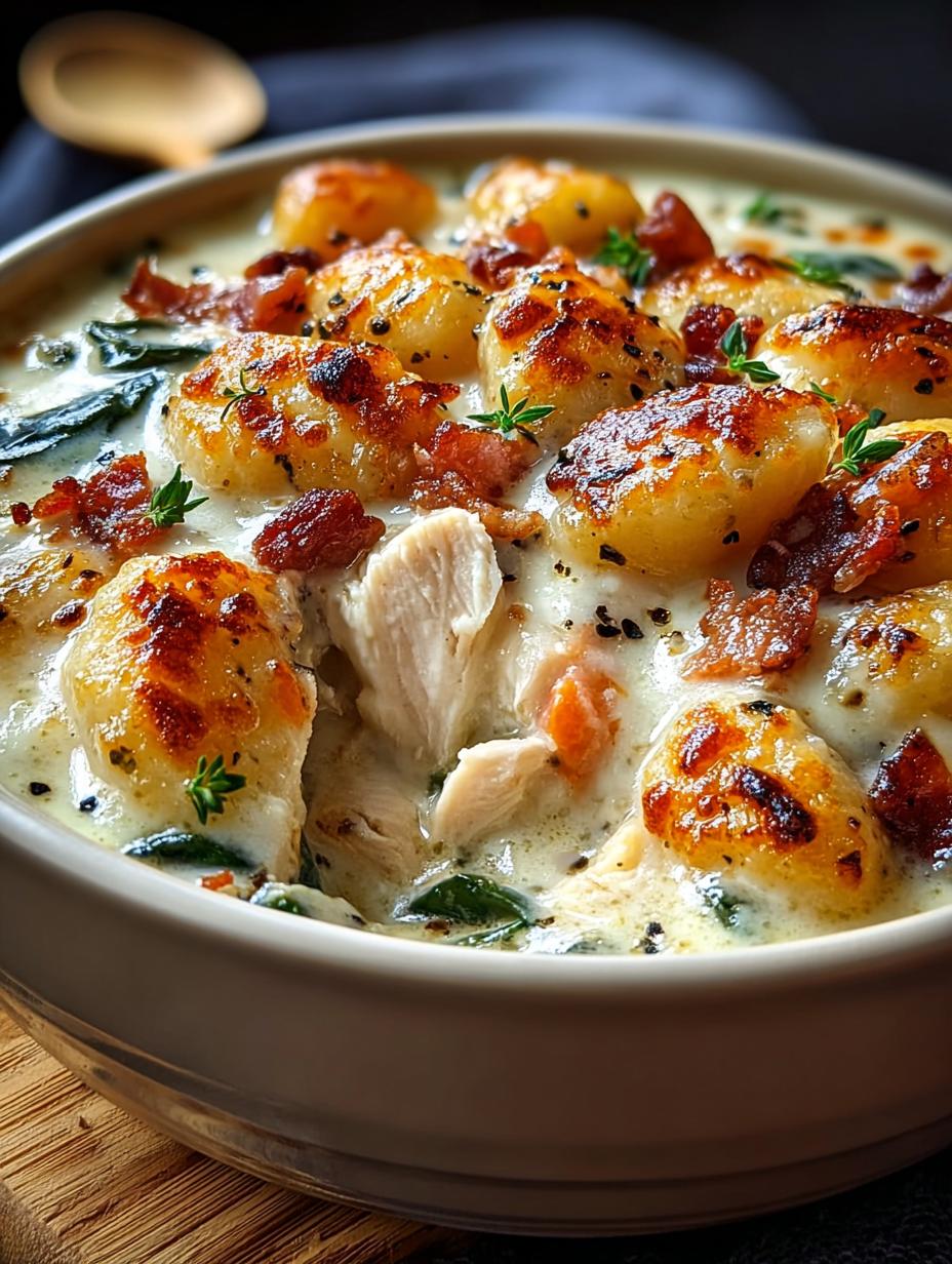 Creamy Crockpot Chicken Gnocchi