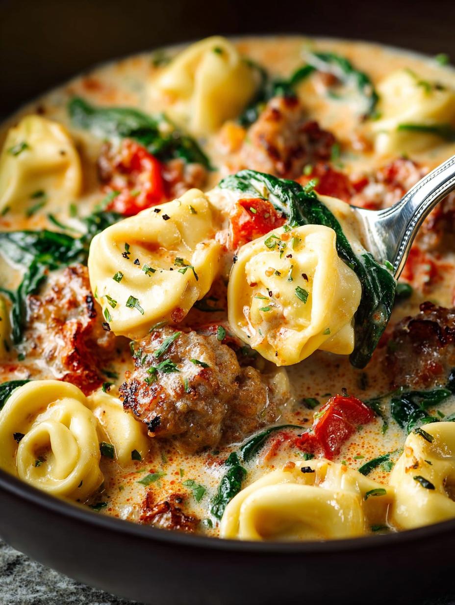 Creamy Italian Sausage Tortellini: A Comforting Delight - Creamy Italian Sausage Tortellini - main visual representation
