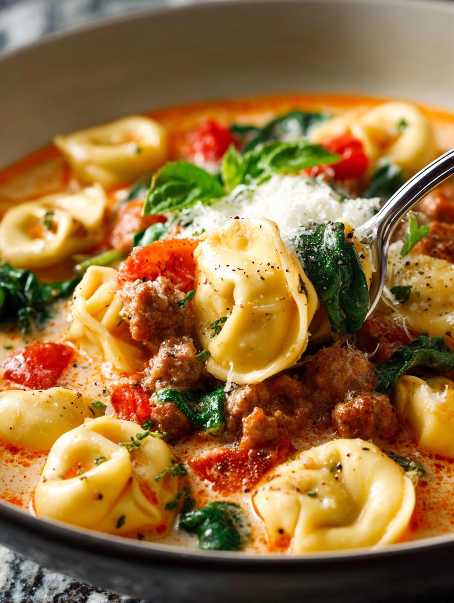 Creamy Italian Sausage Tortellini