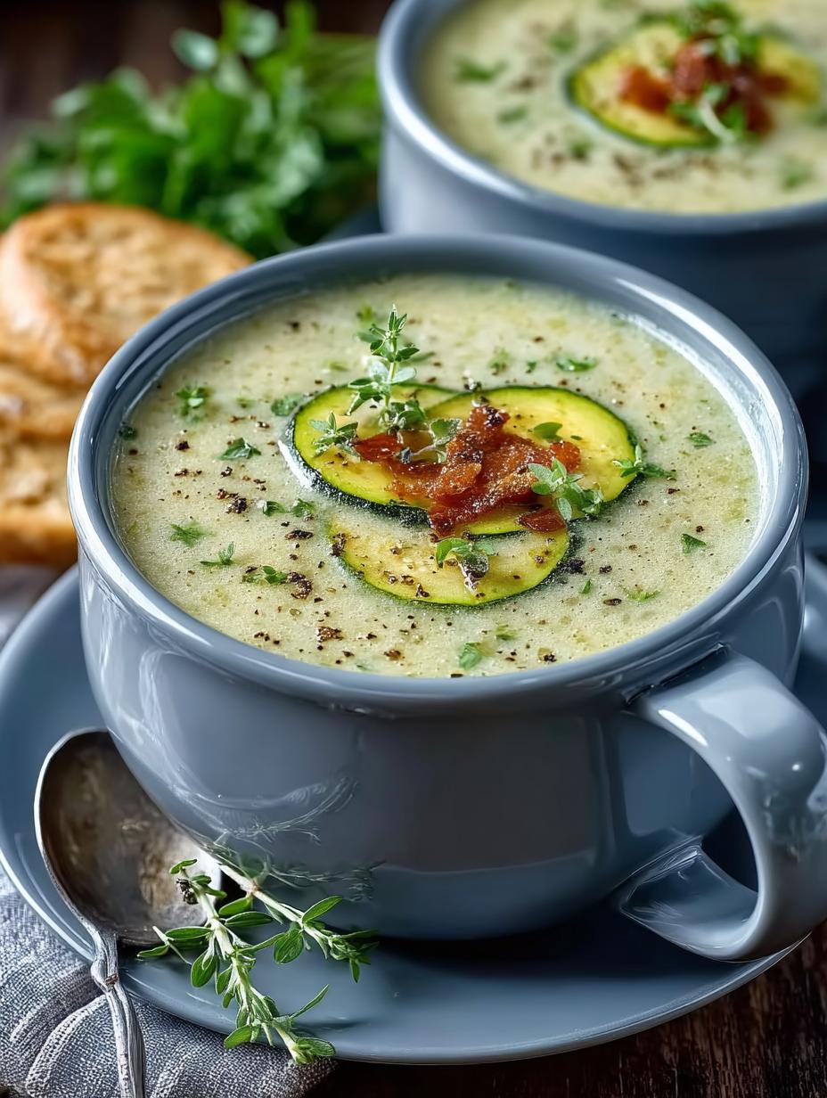 Comforting Creamy Zucchini Soup in 30 Minutes - Creamy Zucchini Soup - main visual representation