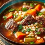 Crockpot Beef Barley Soup