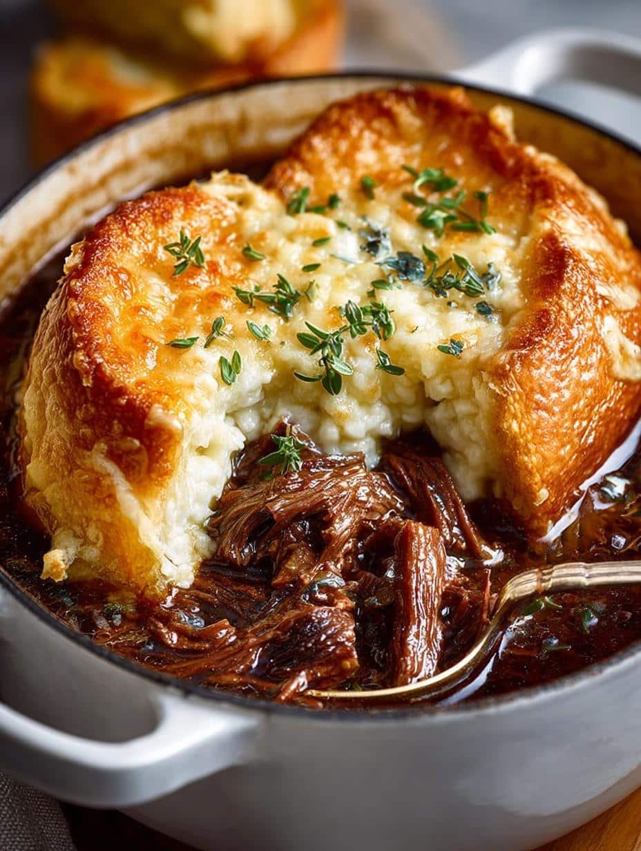 French Onion Beef Pot: 7 Steps to Comforting Perfection - French Onion Beef Pot - main visual representation