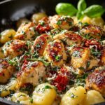 Garlic Chicken Gnocchi Skillet
