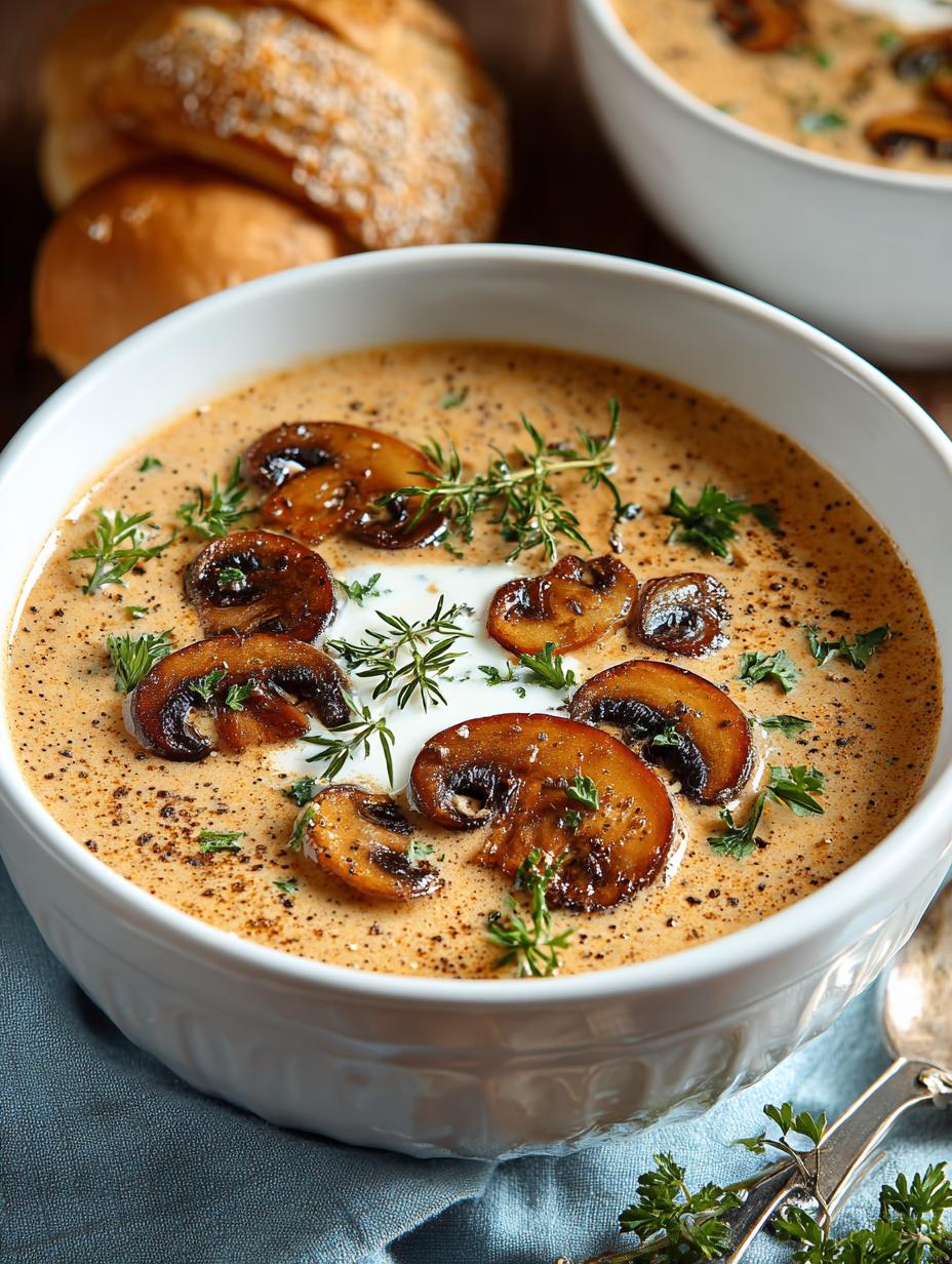 Hearty Hungarian Mushroom Soup for Cozy Nights 3 Hearty Hungarian Mushroom Soup for Cozy Nights - Hungarian Mushroom Soup - additional detail