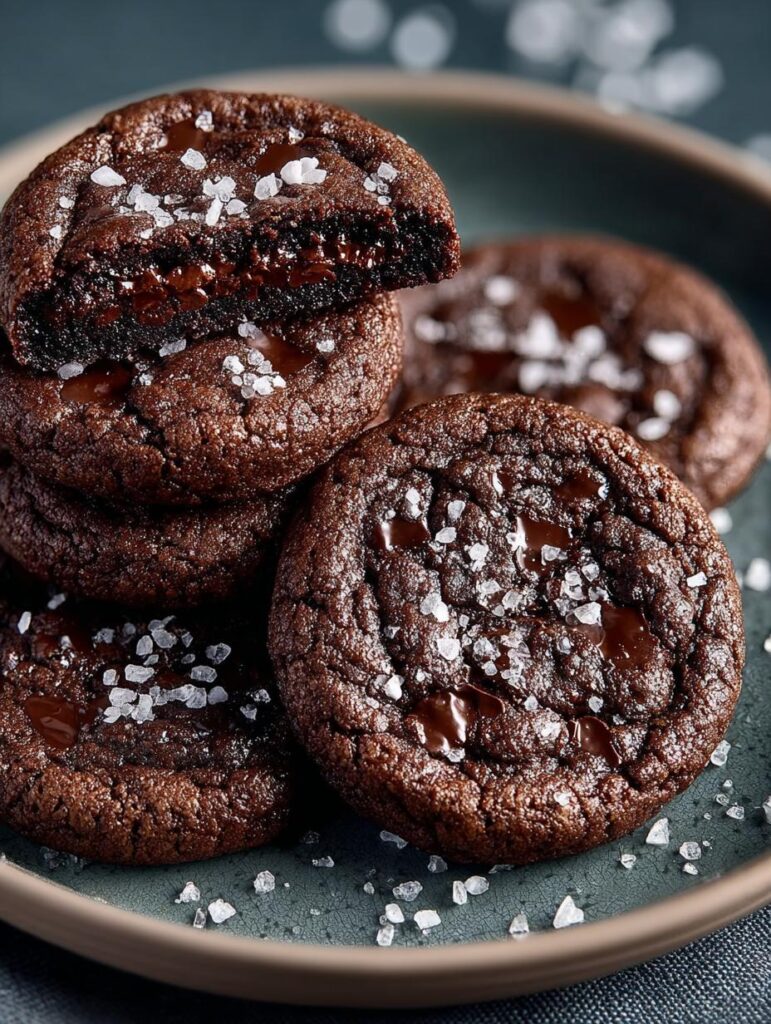 Salted Brownie Cookies