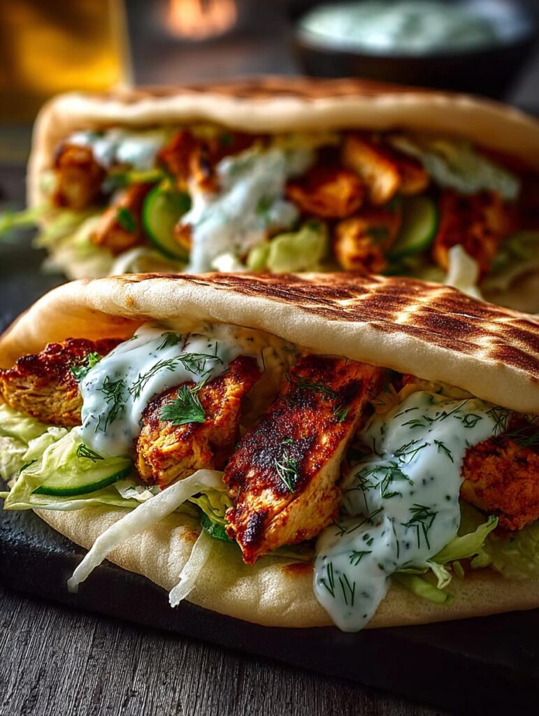 Sheet Pan Chicken Pitas