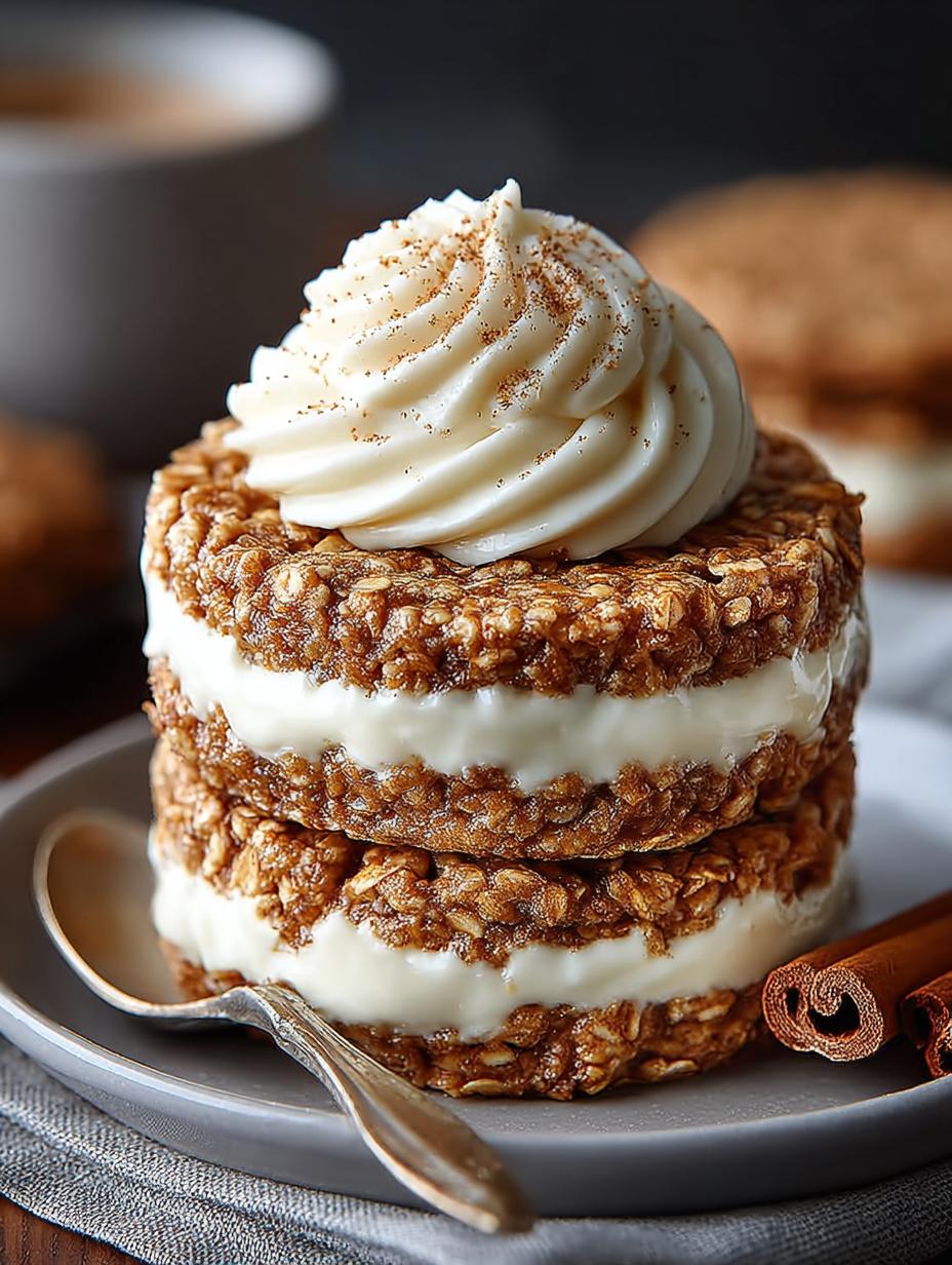 Spiced Eggnog Oatmeal Cream: 12 Holiday Delights - Spiced Eggnog Oatmeal Cream - additional detail