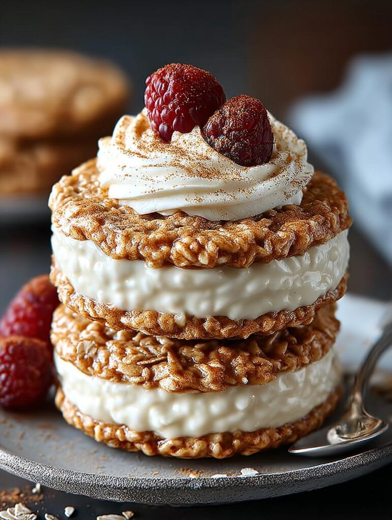 Spiced Eggnog Oatmeal Cream