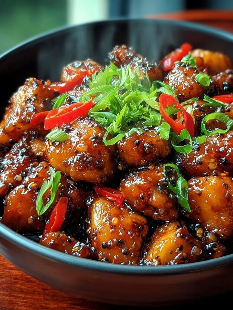 Spicy Black Pepper Chicken