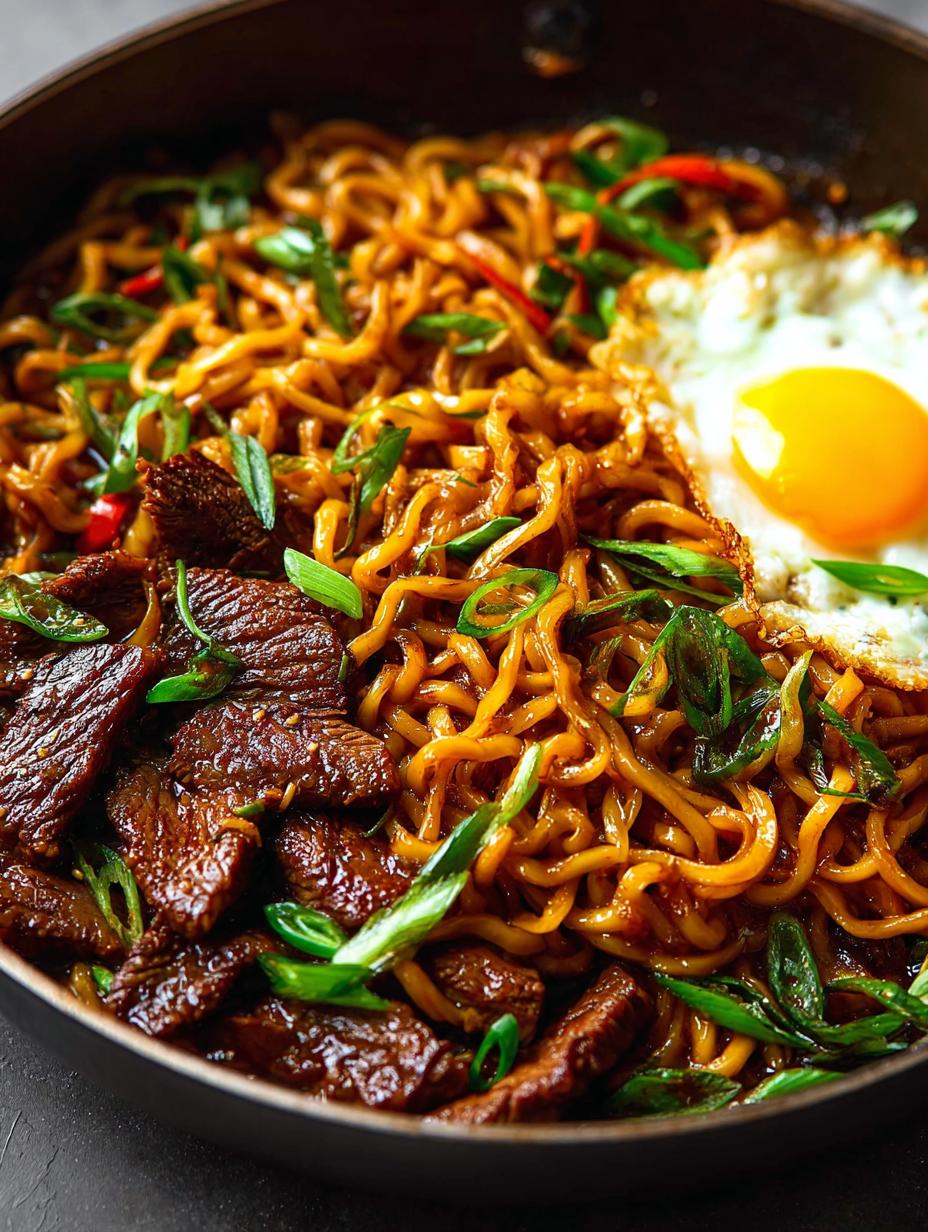 Spicy Korean Beef Noodles: A Flavorful Meal in 30 Minutes - Spicy Korean Beef Noodles - main visual representation