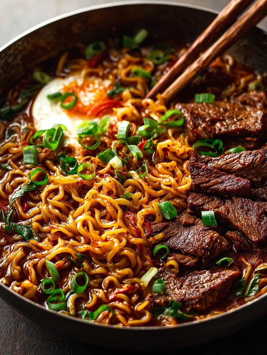 Spicy Korean Beef Noodles