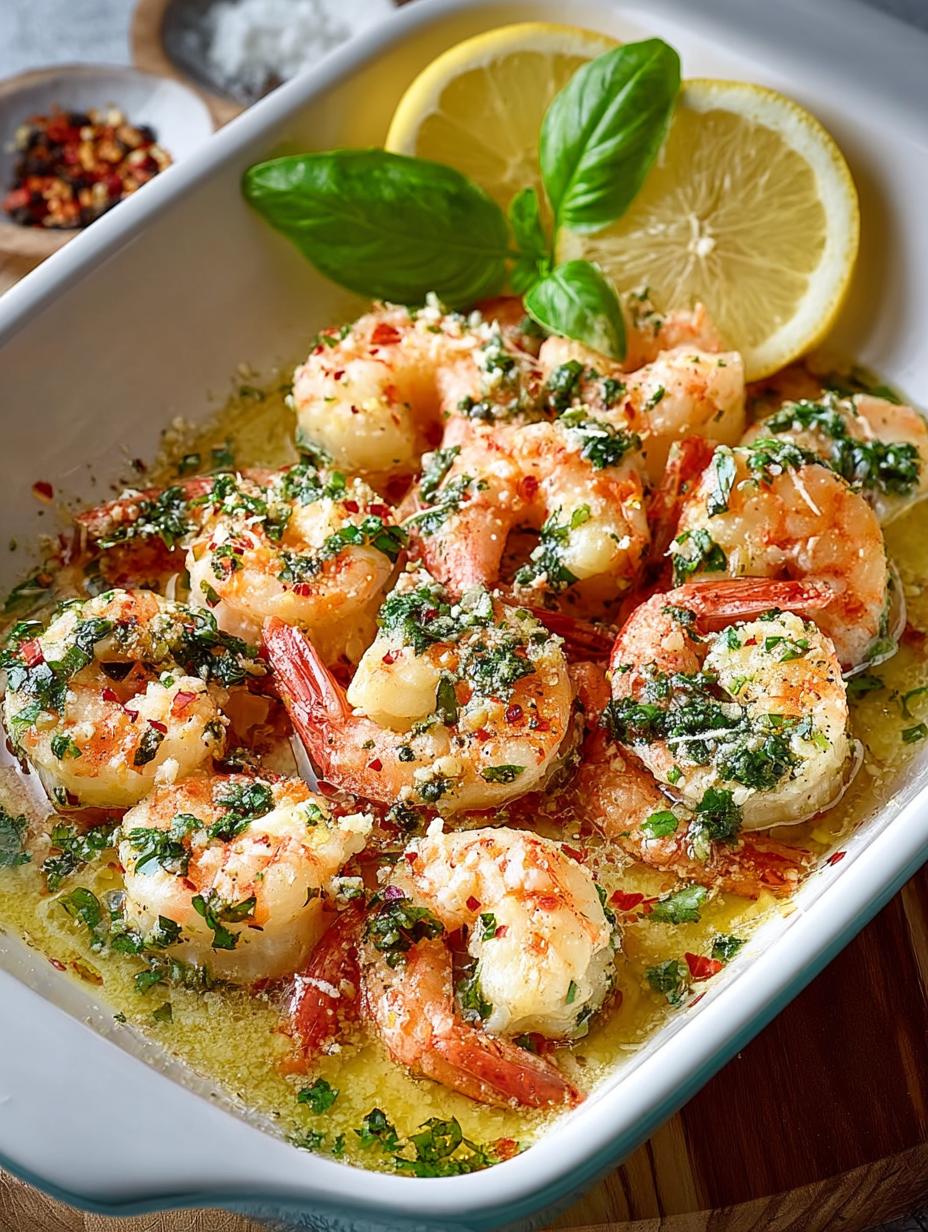 Baked Shrimp Scampi with Lemon and Garlic for Quick Delight - Baked Shrimp Scampi with - main visual representation