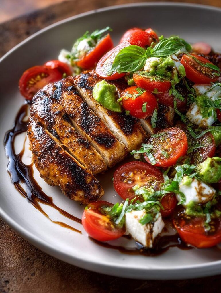 Balsamic Chicken with Caprese