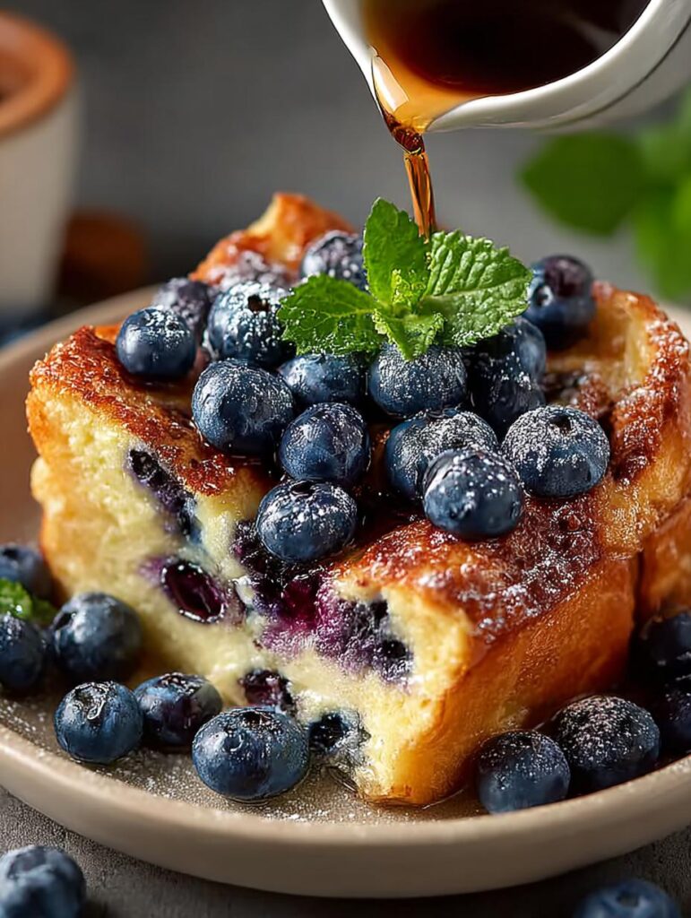 Blueberry French Toast Casserole