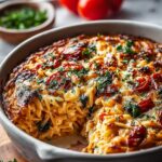 Cheesy Baked Orzo with