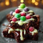 Christmas Tree Brownies with