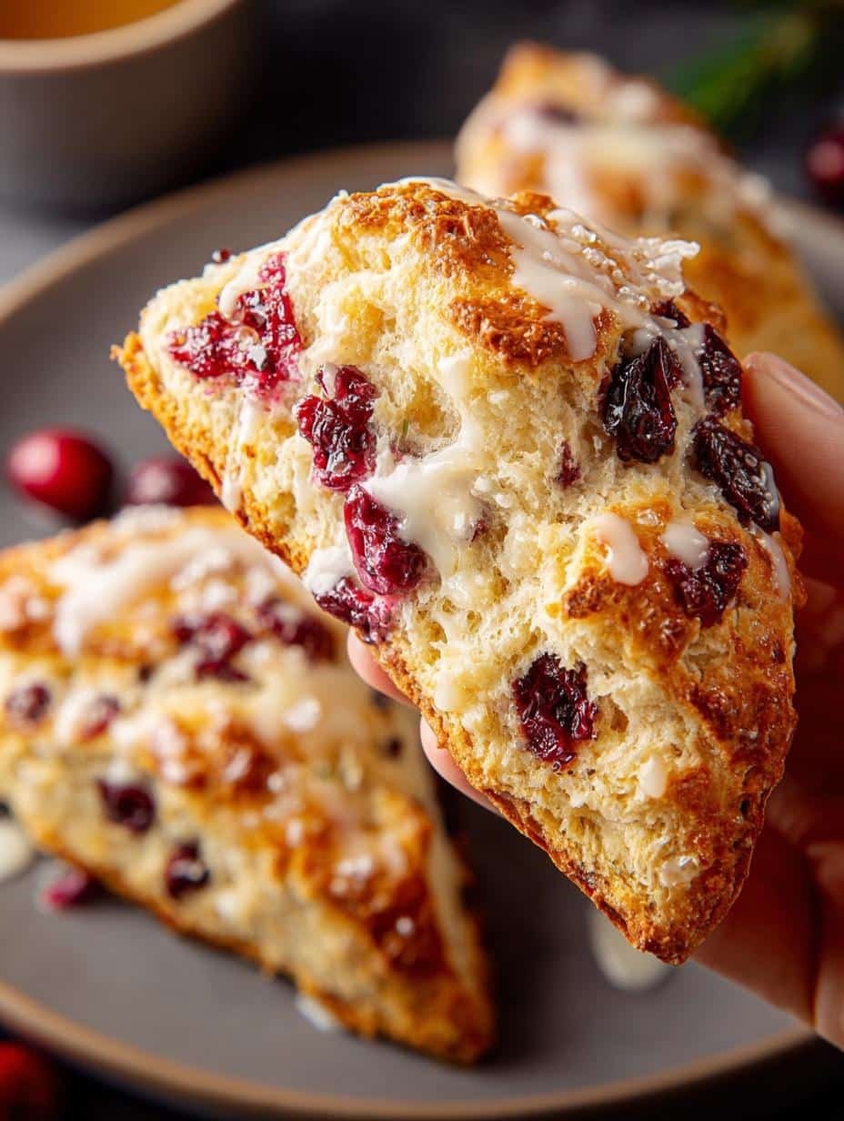 Cranberry Orange Scones: 16 Deliciously Flaky Treats - Cranberry Orange Scones - main visual representation