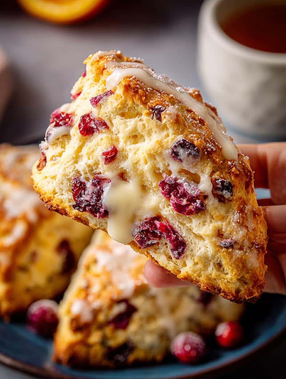 Cranberry Orange Scones: 16 Deliciously Flaky Treats - Cranberry Orange Scones - additional detail