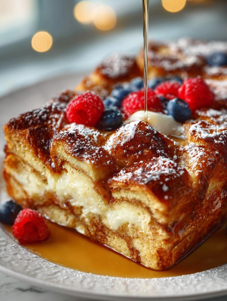 Delicious Eggnog French Toast Bake for Holiday Mornings - Eggnog French Toast Bake - main visual representation