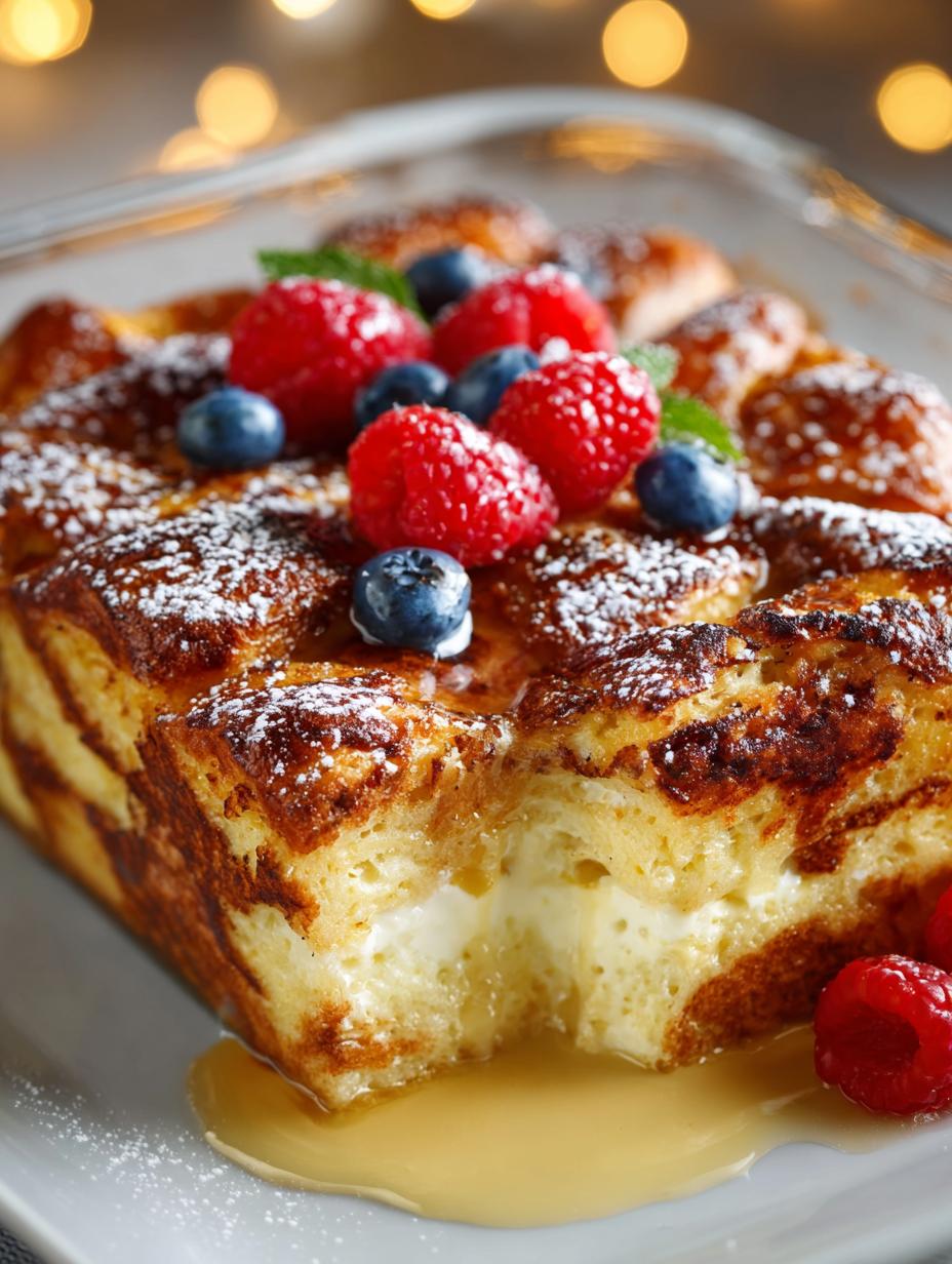Delicious Eggnog French Toast Bake for Holiday Mornings - Eggnog French Toast Bake - additional detail