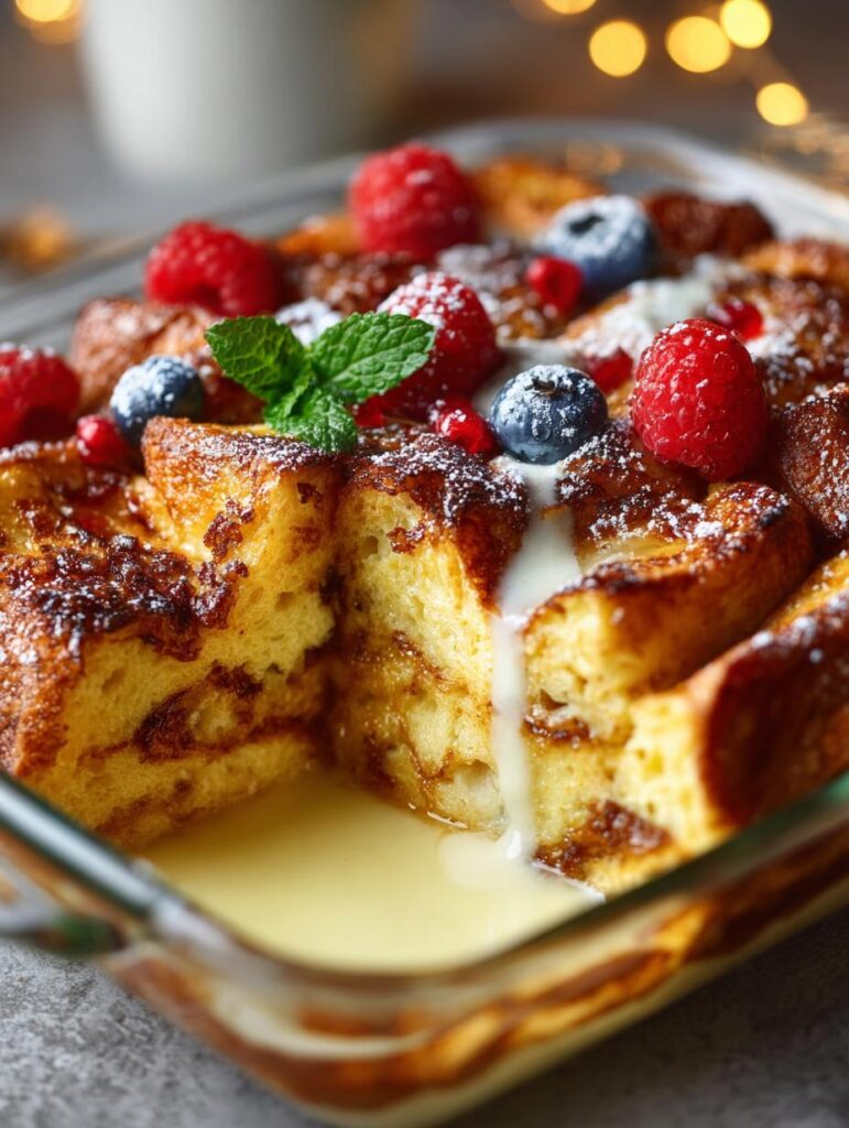 Eggnog French Toast Bake
