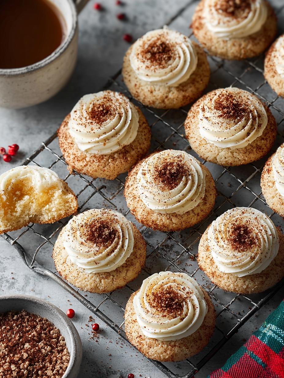 Delicious Eggnog Thumbprint Cookies for the Holidays - Eggnog Thumbprint Cookies - main visual representation