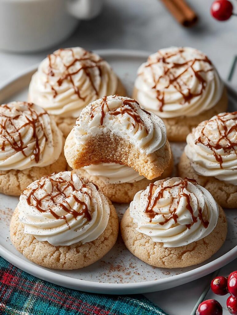 Eggnog Thumbprint Cookies