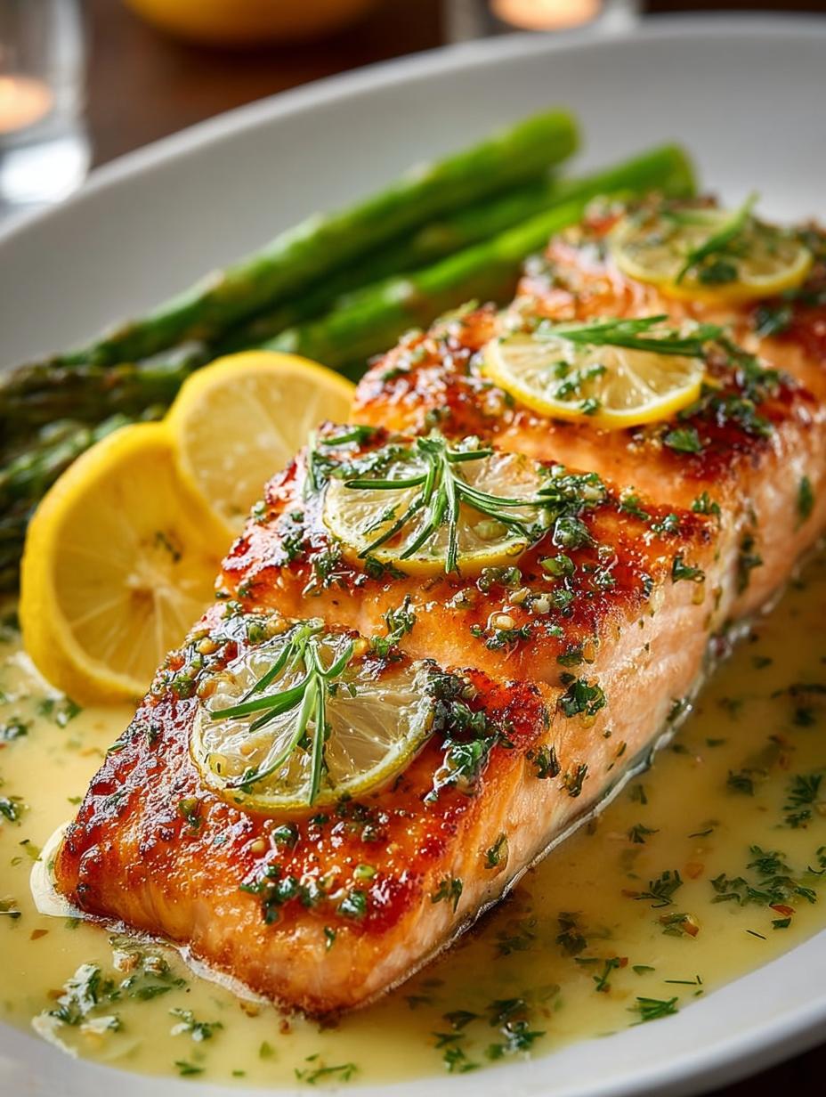 Garlic Lemon Butter Salmon