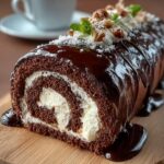 German Chocolate Cake Roll