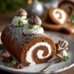Gingerbread Cake Roll with