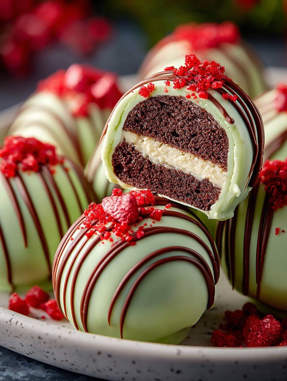 Grinch Oreo Balls: 24 Festive Treats for Christmas - Grinch Oreo Balls - main visual representation