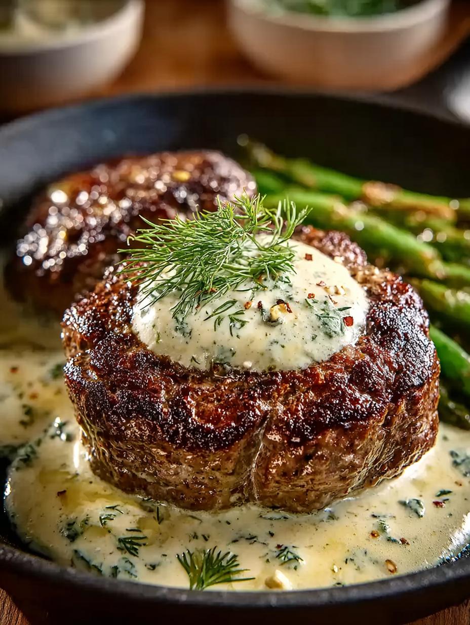 Hamburger Steak Creamy Dill