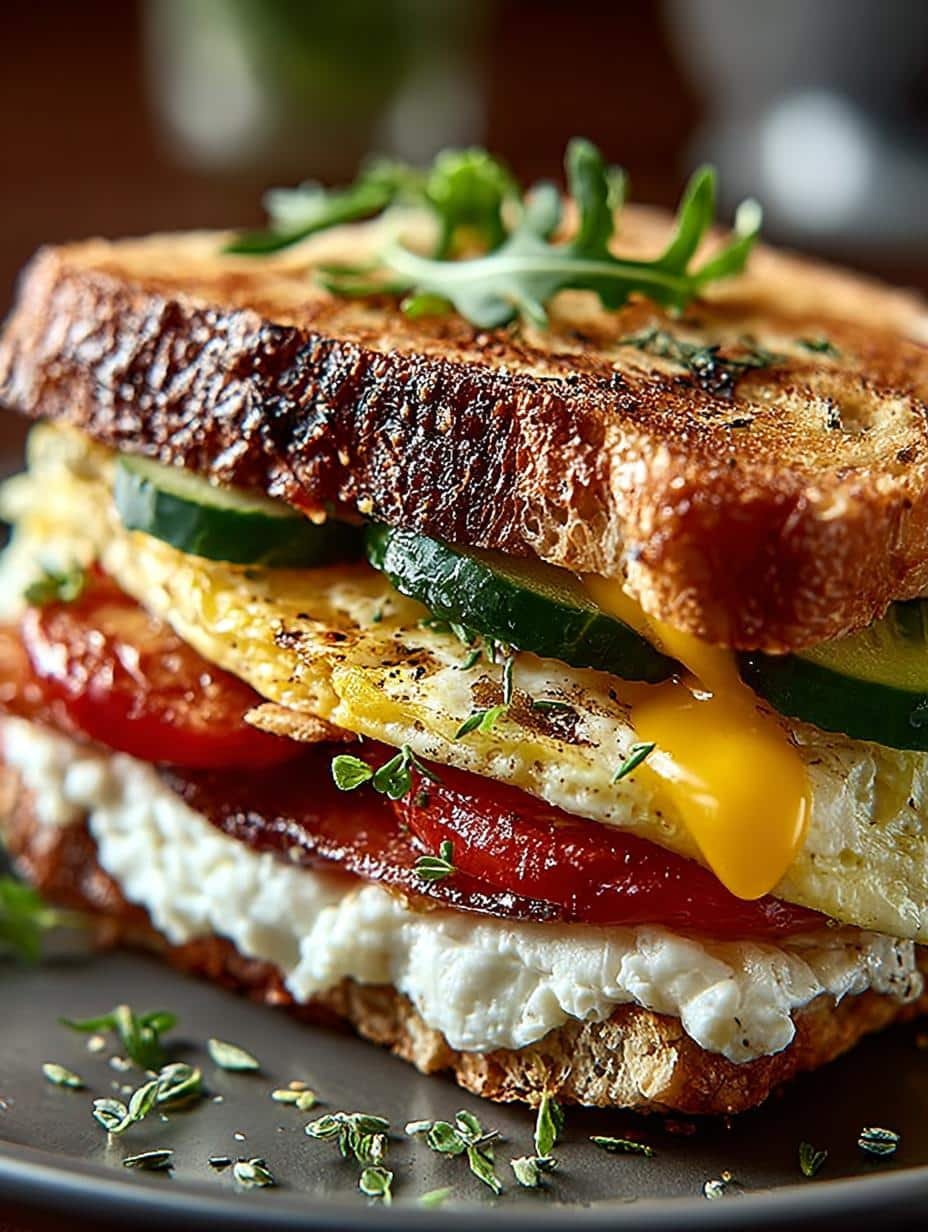Mediterranean Breakfast Sandwich: 5 Flavorful Variations 1 Mediterranean Breakfast Sandwich