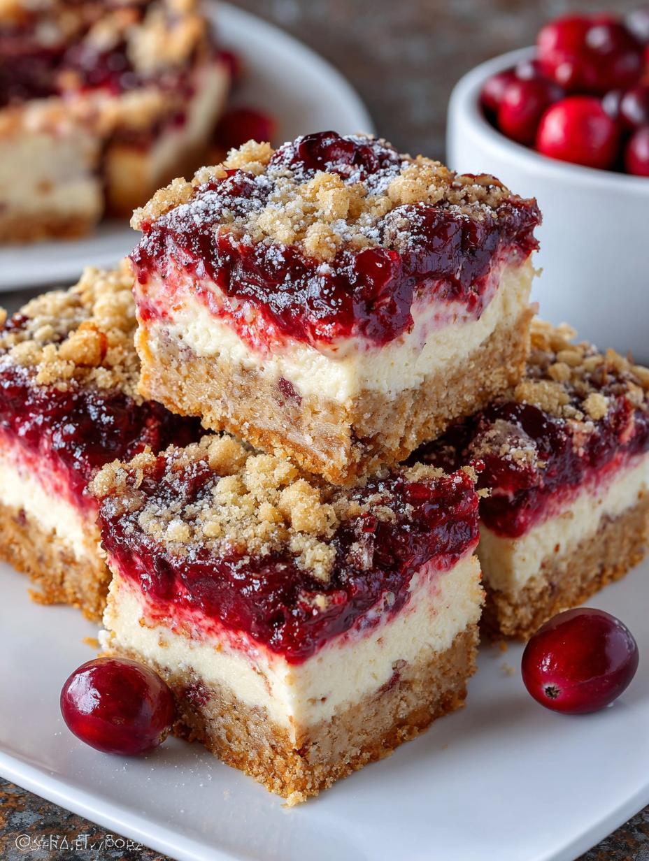 Best Oatmeal Cranberry Cheesecake Bars You'll Love - Oatmeal Cranberry Cheesecake Bars - additional detail
